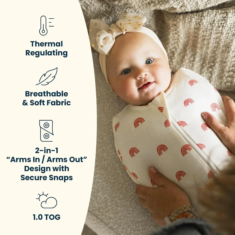 Tiny Twinkle Baby Sleep Sack 0-3 Month 1.0 TOG Cotton Elastane Wearable Blanket